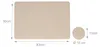 Platzdeckchen-Set 6-tlg. Kunstleder grau/beige 30x43 cm Productafbeelding-voorbeeld
