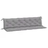 vidaXL Cuscini per panca da giardino 2 pz. Grigio 200x50x7 Anteprima dell’immagine prodotto 1