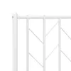 Rám postele s čelem a nohama kovový bílý 90x200 cm Náhled obrázku produktu 9