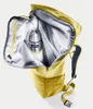 An open backpack with a thermos inside. Produktbild-Vorschau