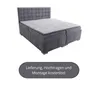 Boxspringbett Miami 140x200 cm, mit Bonellmatratze Topper Produktbild-Vorschau 2