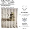 WENKO Dusch Vorhang Badewannen Ringe Wannen SAND STONE Produktbild-Vorschau 2