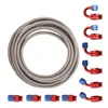 AN6 -6AN,AN-6 Red Swivel Fitting Nerezová ocel opletená Náhled obrázku produktu 2