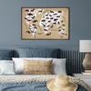 MuchoWow® Poster Weltkarte - Tiere - Braun 90x60 cm - Produktbild-Vorschau 4