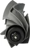 Close-up view of a gray turbine impeller with a black hub. Produktbild-Vorschau