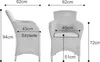KRINES HOME 2er Set Esszimmersessel Rattan Esszimmerstuhl Produktbild-Vorschau 7
