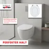 Grafner® WC Sitz aus MDF weiss Toilettendeckel Produktbild-Vorschau 5