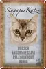 Blechschild Spruch 20x30cm Singapur Katze Schild Produktbild-Vorschau 1