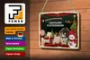 Blechschild Weihnachten Grüße LEINEFELDEN-ECHTERDINGEN Deko Produktbild-Vorschau 3
