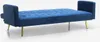 Divano letto moderno clic clac 3 posti in velluto Caullae Anteprima dell’immagine prodotto 4