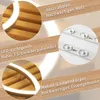Close-up views of a wooden framed LED ceiling lamp, highlighting its features and materials. Anteprima dell’immagine prodotto