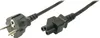 Logilink Power Cord, CEE7/7 - C5, black, 1.80m Anteprima dell’immagine prodotto 1