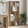 vidaXL Artisan dubová knihovna 67 x 24 x 161 cm materiál na Náhled obrázku produktu 2