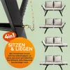 CASARIA® Polyrattan Gartenbank mit Liegefunktion Auflage Produktbild-Vorschau 4