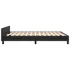 vidaXL Bettgestell mit Kopfteil Schwarz 140x190 cm Produktbild-Vorschau 8
