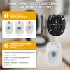 Toilettendeckel O Form WC-Sitze, Holzklobrille Marmor Produktbild-Vorschau 4