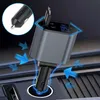 120W Auto USB Schnellladegerät 4 Port mit ausziehbarem Produktbild-Vorschau 4