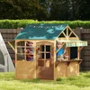 AIYAPLAY Kinderspielhaus aus Tannenholz, Faltbares Häuschen Produktbild-Vorschau 2