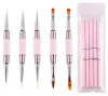 Nagelkunst-Pinselset 5-teilig, Rosa, Nagel-Liner-Pinsel Mit Produktbild-Vorschau 1