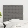 vidaXL Kopfteil Dunkelgrau 80 x 5 x 118/128 cm Stoff Produktbild-Vorschau 2