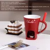 Čokoládový tavicí hrnek Fondue Keramický ohřívač másla Náhled obrázku produktu 7