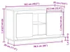 vidaXL Sideboard Artisan-Eiche 102 x 35 x 55 cm Produktbild-Vorschau 7