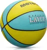 Piłka koszykowa Meteor Layup 4 żółty/niebieski, piłka Podgląd zdjęcia produktu 2