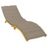 vidaXL Sonnenliegen-Auflage Taupe 200x50x3 cm Oxford-Gewebe Produktbild-Vorschau 3