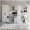 Jugendzimmer Wohnwand Kinderzimmer 300 cm Weiß/Sonoma mit Produktbild-Vorschau 1