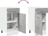 vidaXL Armoire basse à tiroirs Lyon gris béton 40x46x81,5 Voir les images du produit 7