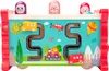 A colorful toy with various interactive elements, including a bead maze, pop-up characters, and vehicles, set against a bright, cartoonish background. Podgląd zdjęcia produktu