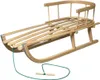 Holzschlitten Kinderschlitten aus Buchenholz Rückenlehne Produktbild-Vorschau 1