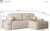 MOEBLO Ecksofa Lisbon – Ottomane beidseitig montierbar, Produktbild-Vorschau 7