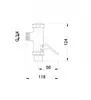 WC-Druckspüler Mechanische Auslösung 3/4" Chrom Produktbild-Vorschau 4