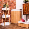 Kôš na bielizeň v škandinávskom štýle, bambus, 72 l Náhľad obrázku produktu 8