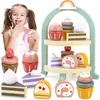 Holz Etagere mit Gebäck  Spiel-Kaffee & Tee Set Kinderküche Produktbild-Vorschau 1