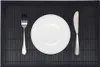 vidaXL 6 Set de table en bambou 30 x 45 cm noir Voir les images du produit 2
