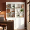 Bücherregal 10 Fächer 4 Türen Standregal, 30 x 120 x 180 Produktbild-Vorschau 1