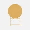 Set tavolo da giardino bistrot pieghevole in acciaio con 2 Anteprima dell’immagine prodotto 4