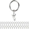 Gardinenklemmen mit Ringen, 30 Pack, in Silber-Farben, Ø 25 Produktbild-Vorschau 1