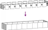 An illustration showing the assembly of a planter box from individual panels. Produktbild-Vorschau