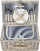 Picknickkorb geflochtene Weide shabby style 2 Personen Produktbild-Vorschau 6