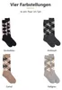 Black Snake Kniestrümpfe Karo mit Alpakawolle Damen Herren Produktbild-Vorschau 7