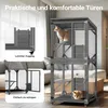Wiltec zewnętrzna budka dla kota 74 x 78 x 180 cm, Podgląd zdjęcia produktu 4
