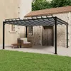 vidaXL Pergola mit Lamellendach 3x4 m Anthrazit Stoff und Produktbild-Vorschau 2