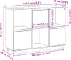 vidaXL Příborník Honey Brown 110,5x35x80 cm Borovicový Náhled obrázku produktu 8