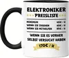 Elektroniker Preisliste Tasse Schwarz Elektronik Reparatur Produktbild-Vorschau 1