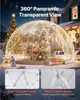Gartenkuppel 3,6 x 2,2 m - Transparentes Blasenzelt für 4-7 Produktbild-Vorschau 2