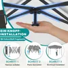 LZQ Pop-Up Pavillon 3x3 m Faltpavillon für Garten & Produktbild-Vorschau 3