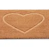 Zerbino Relaxdays in cocco, zerbino a forma di cuore, 60 x Anteprima dell’immagine prodotto 6